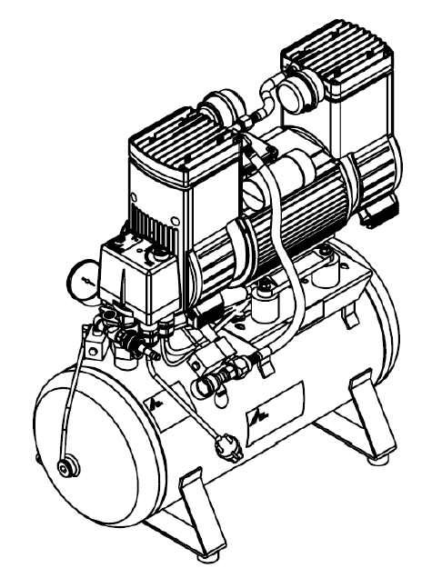 氮吹仪和平行浓缩仪专用TA-200 无油空压机