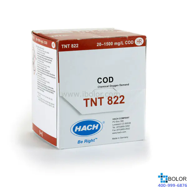 TNT822 COD 预制试剂 20-1500mg/L 25支 带条形码 13mm 