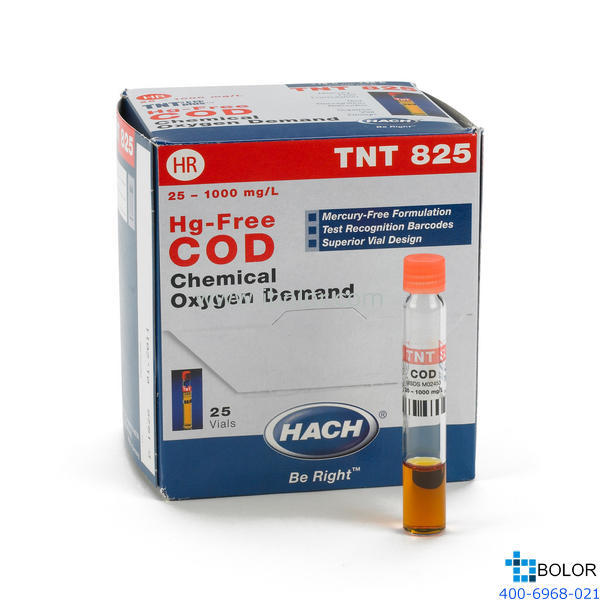 TNT825 COD预制试剂（无汞） 100-1000mg/L 25支 带条形码 13mm