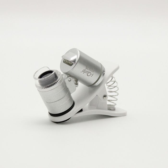 芯硅谷 C7010夹式MINI显微镜,带LED灯和验钞灯