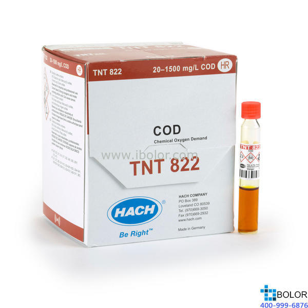 TNT82206 COD预制试剂 20-1500mg/L 150支 带条形码 13mm