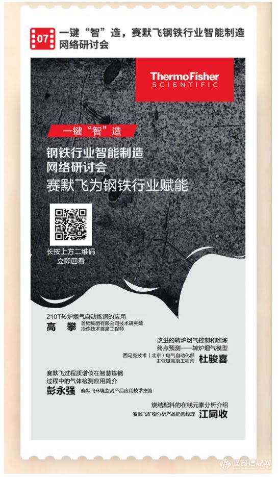 【福利大放送】2020年度赛默飞化学分析优质网络研讨会回播功能免费开放啦！