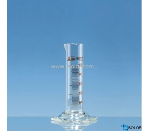  刻度量筒，低型，SILBERBRAND ETERNA，2000: 50 ml，Boro 3.3, 棕色刻度 42064 量筒