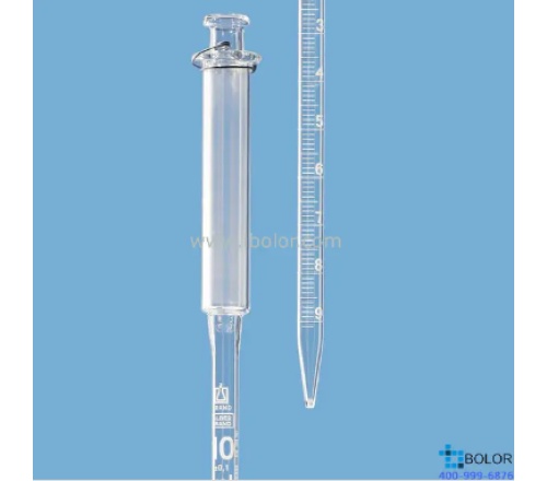  刻度移液管, 活塞式, SILBERBRAND, AR-GLAS 10 ml td，ex校准 31113 移液管/吸管
