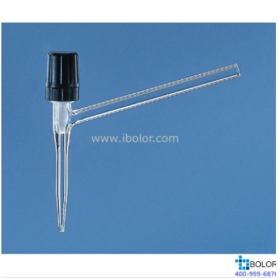  直滴型针形滴定阀，适用于25 ml, Boro 3.3 滴定管，0-2.5 mm 82221 滴定管