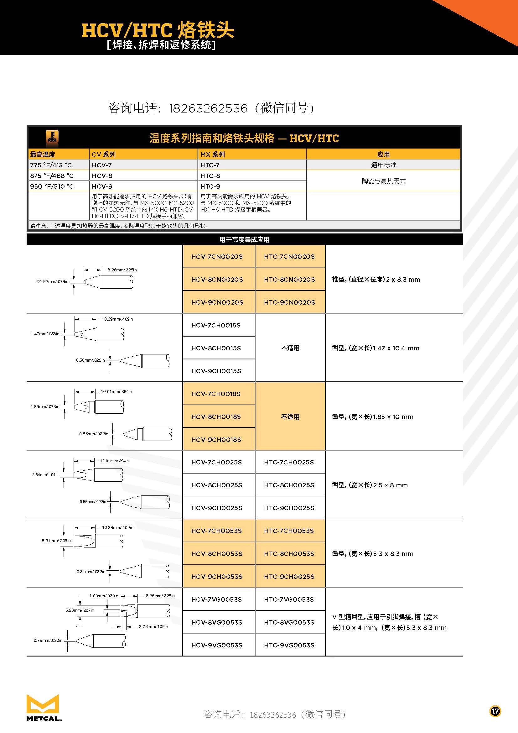  METCAL电烙铁DFP-CN4/DCP-CN4/DFP-CN5/DCP-CN5/DFP-CN6详 其他配件