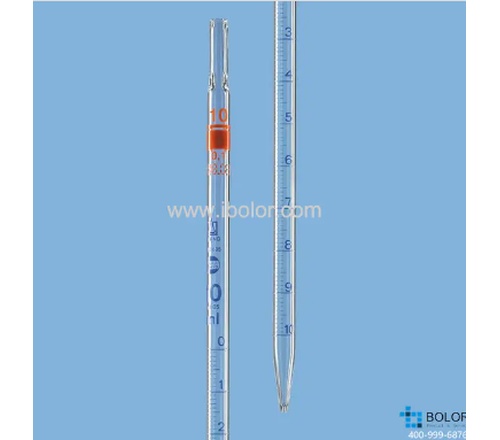  刻度移液管，BLAUBRAND?，AS级，3类（零刻度位于顶端），10:0.1 ml 27713 移液管/吸管