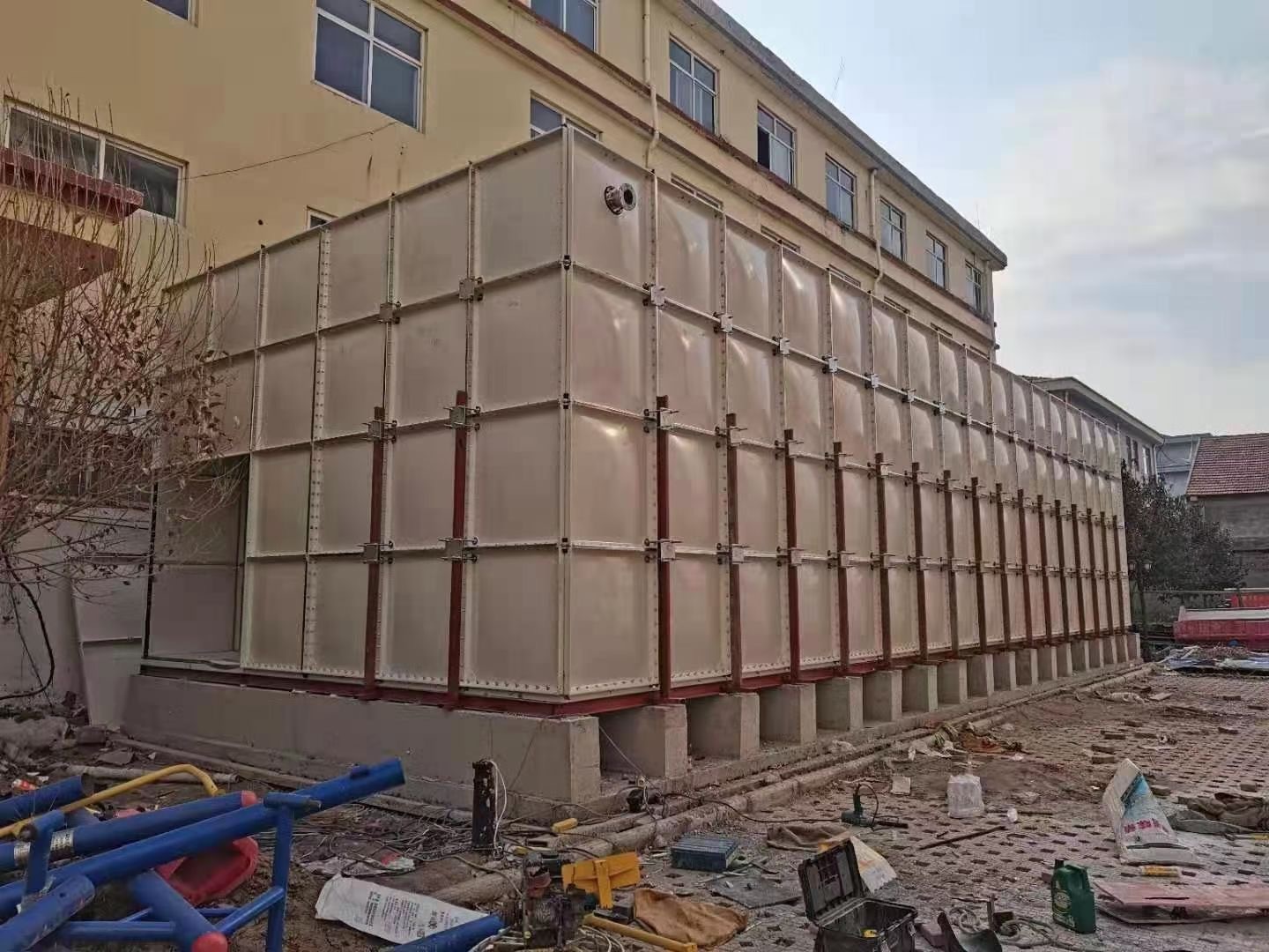 供应衢州新型玻璃钢模压水箱 SMC水箱尺寸