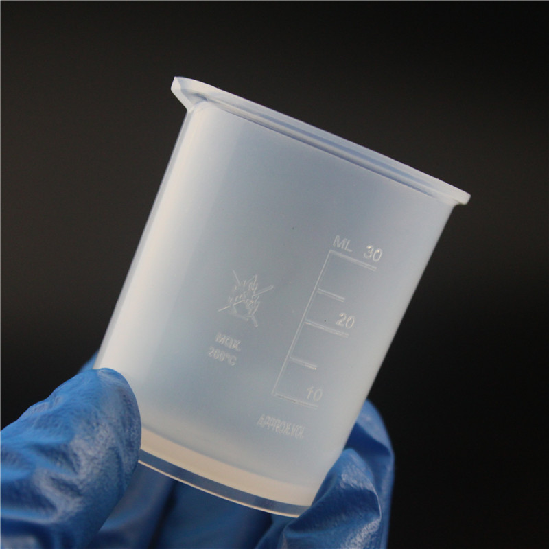瑞尼克RNK特氟龙烧杯PFA烧杯耐酸碱可定制带刻度透明