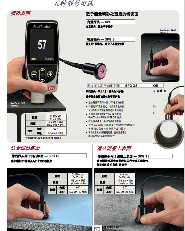 美国狄夫斯高DeFelsko 表面粗糙度仪 SPG型