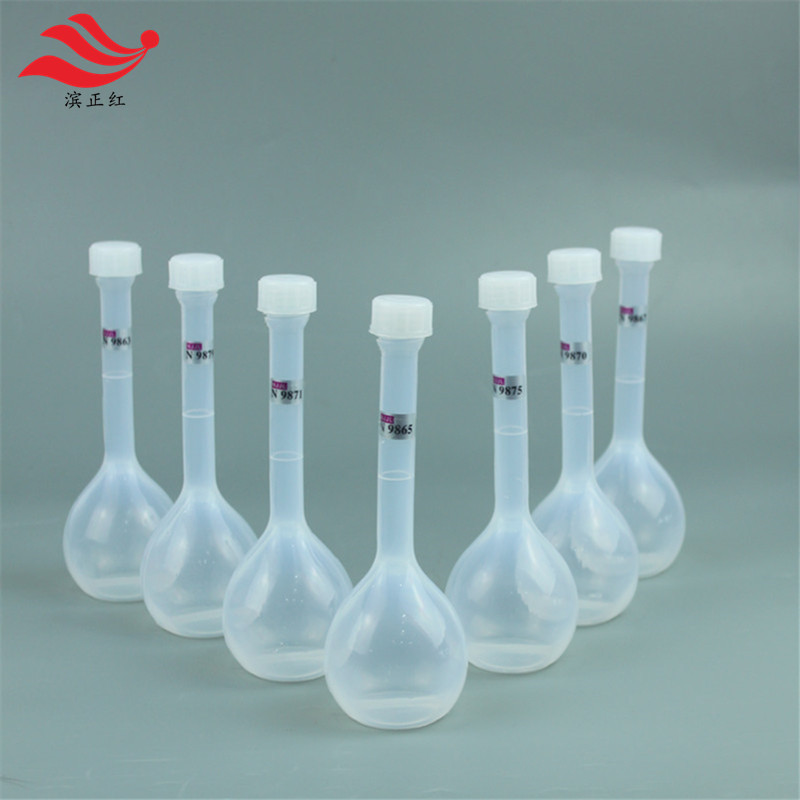 半导体级别塑料四氟透明容量瓶100ml多晶硅用特氟龙定容瓶