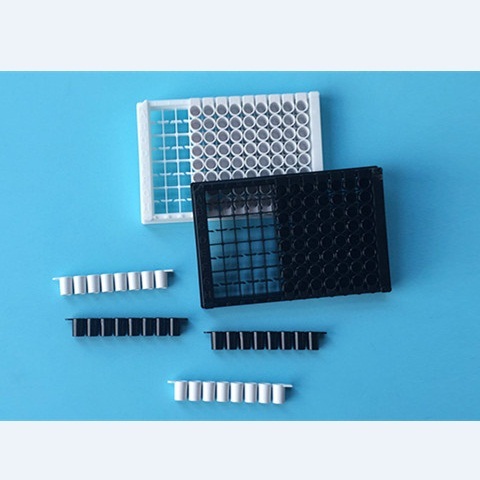 上海晶安J09605全黑可拆酶标板 黑色白色可拆酶标条