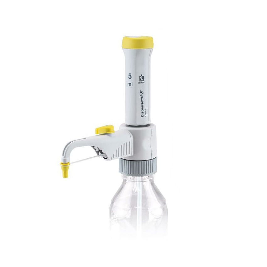 Dispensette S Organic 固定量程瓶口移液器 5ml，黄盖