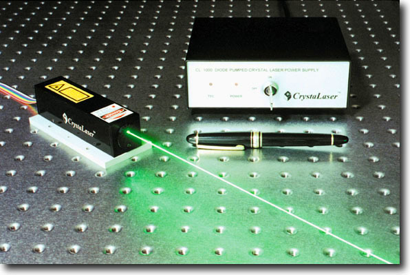 CrystaLaser紧凑固体激光器CW调Q连续激光器