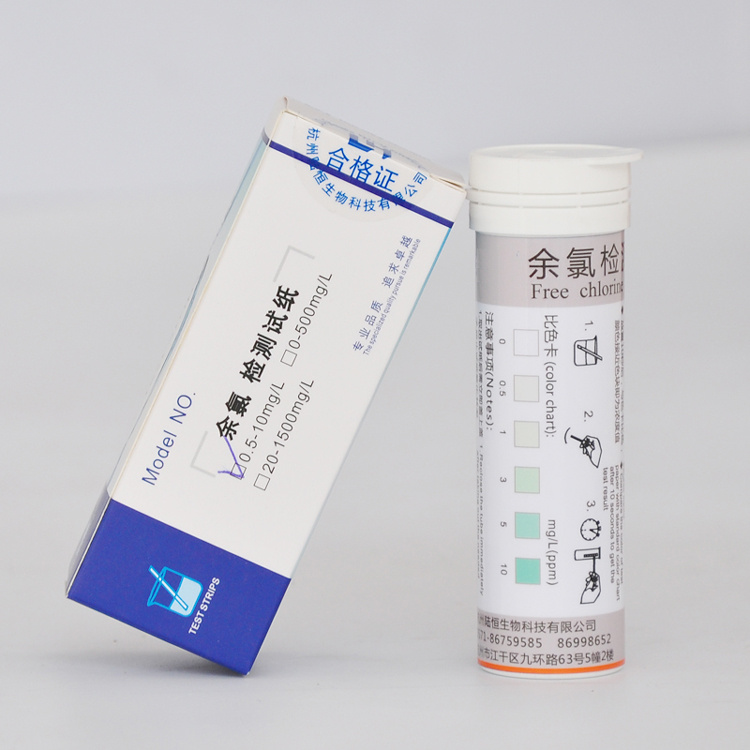 陆恒生物 余氯检测试纸 0-10mg/L LH1007