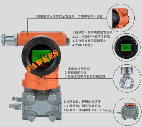 美国FAWKES福克斯进口单晶硅压力变送器