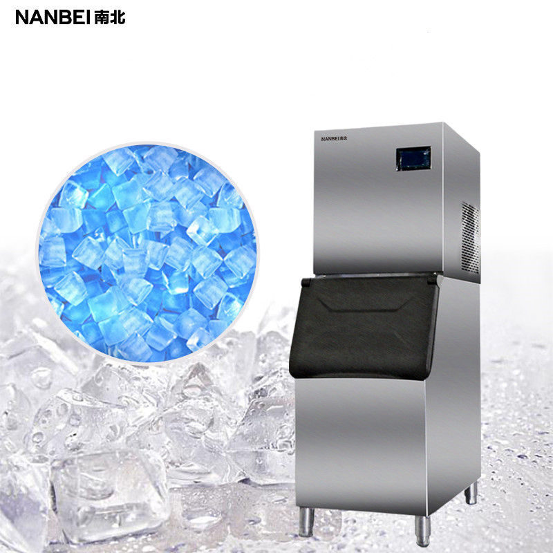 流水式分体制冰机，全自动商用制冰机