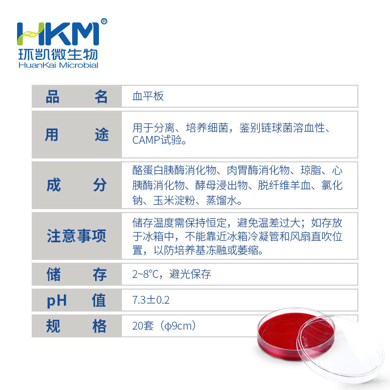 血平板（一次性成品培养基）- &#946;-溶血性链球菌检验 