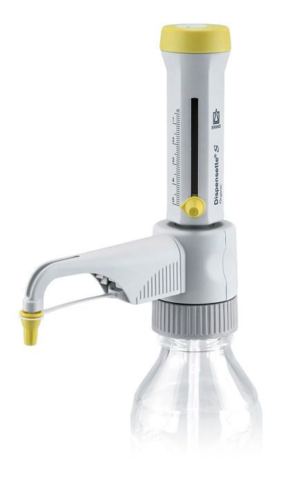 Dispensette S Organic游标可调瓶口移液器，0.5-5ml 黄