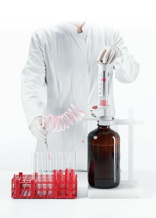 Dispensette S 游标可调瓶口移液器，10-100ml 红