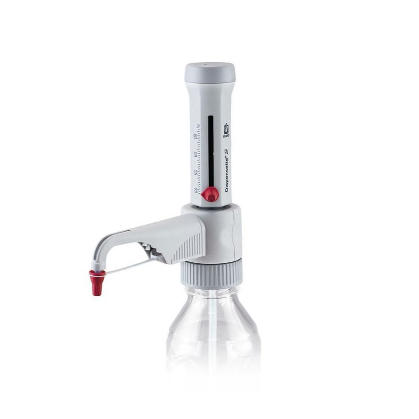 Dispensette S 游标可调瓶口移液器，0.2-2ml 红