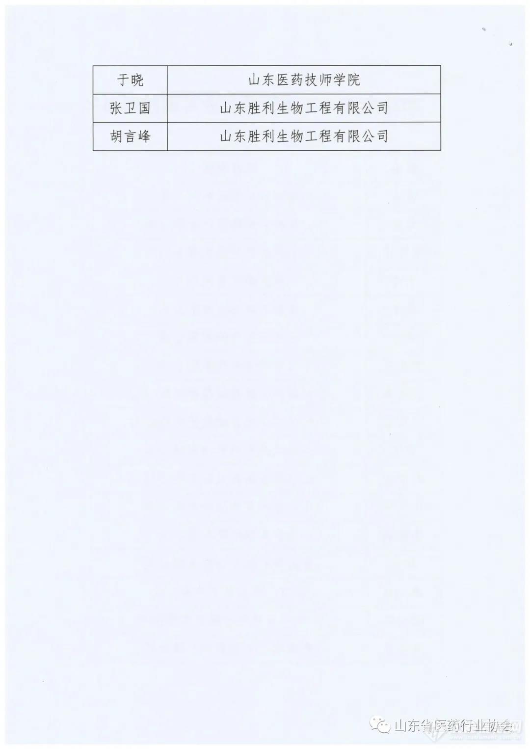 共计20人！2021年度山东省医药行业首席技师公示名单