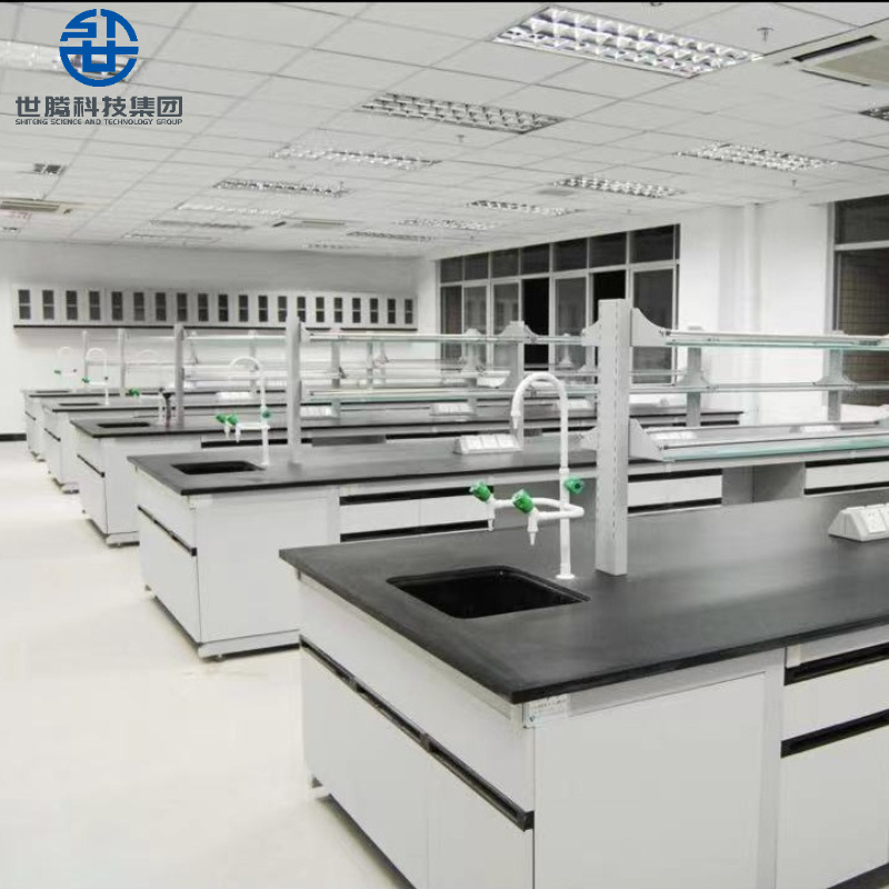 山西实芯理化板实验台 理化室生物实验室中央台定制