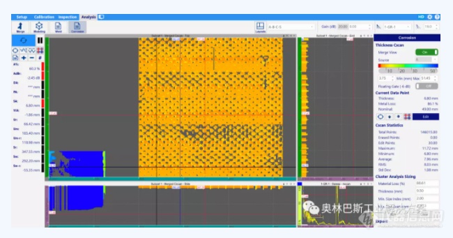 探伤仪软件WeldSight更新！自动分析腐蚀，厚度C扫描可导出！