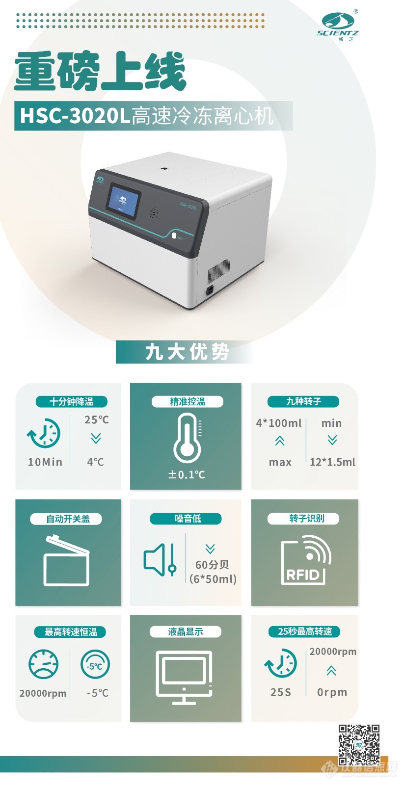 大容量高速冷冻离心机，来啦！