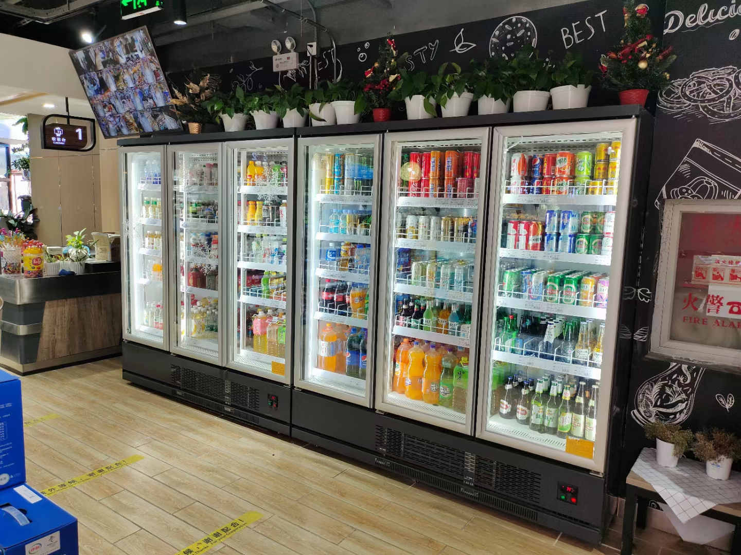 河北超市酸奶冷藏保鲜展示柜专属定制