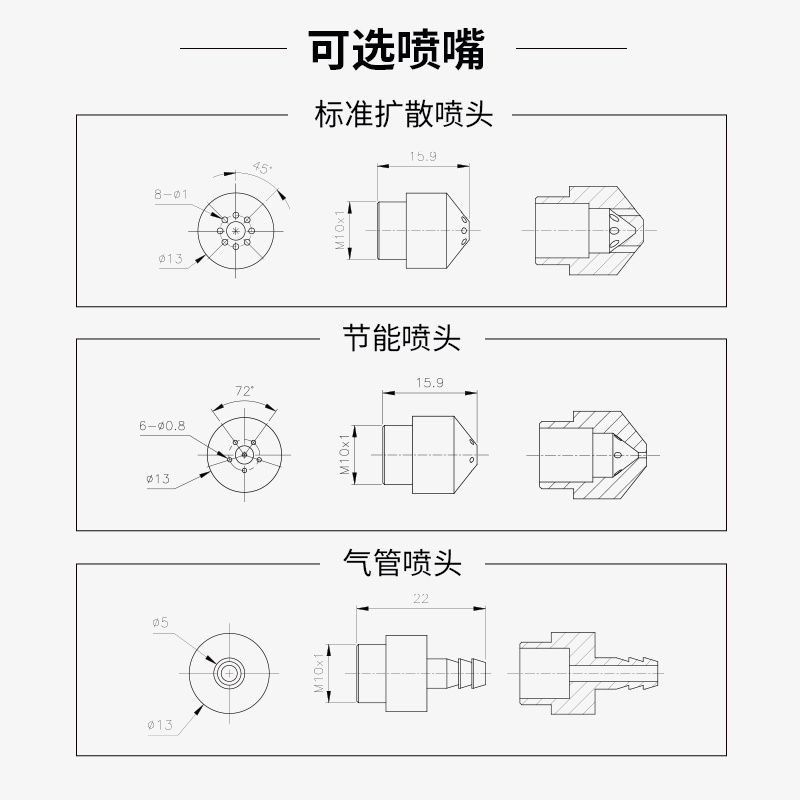 晟鼎喷嘴型静电消除器小体积除静电离子风嘴DMA100