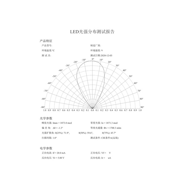 LED角度测试仪虹谱HP860LED光束角光强分布测试系统