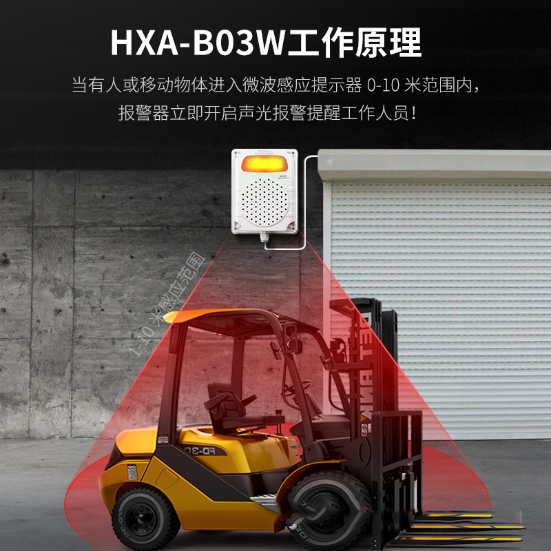 HXA-B03W声光报警器微波感应报警喇叭