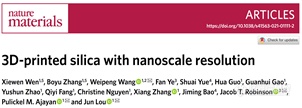 Nanoscribe客户成就发表于NATURE MATERIALS