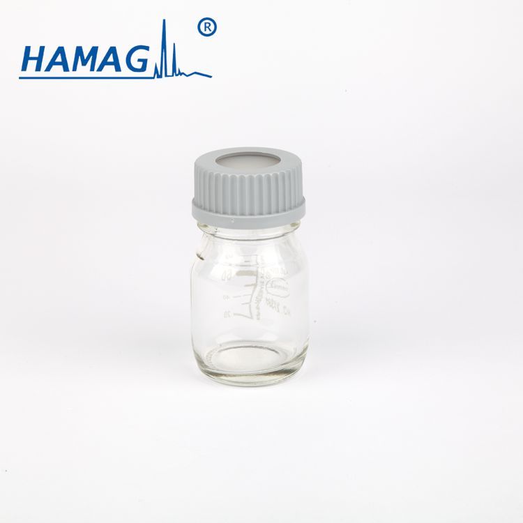 哈迈 GL45螺纹口100ml透明流动相溶剂瓶