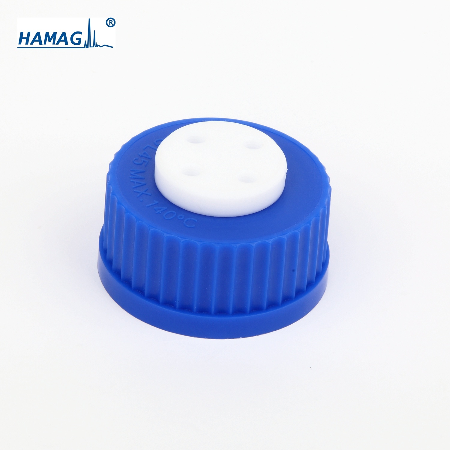 哈迈 GL45螺纹口流动相溶剂瓶四孔盖(深蓝）