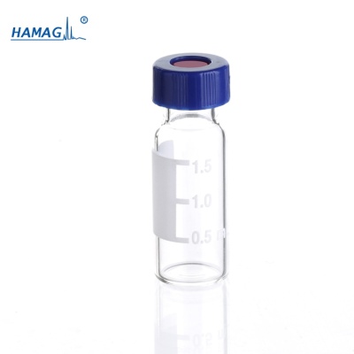 2ml透明螺纹样品瓶进样瓶带书写软蓝盒装优级料9MM