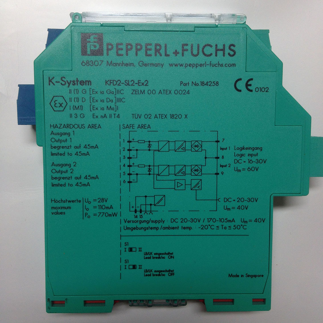 倍加福KFD2-UT2-Ex2温度变送器