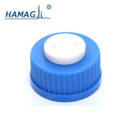 哈迈GL45螺纹口蓝色流动相剂瓶两孔盖二孔盖