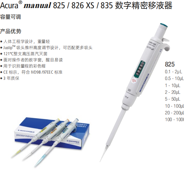 瑞士索科移液器