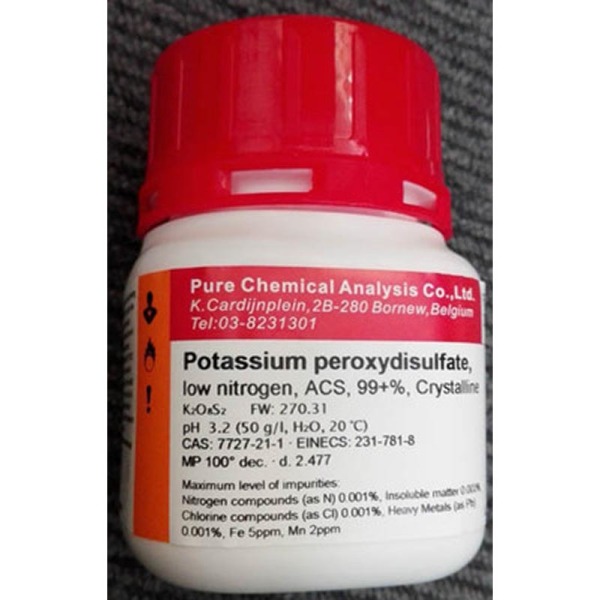 过硫酸钾 比利时PCA-优级纯 氮含量0.001%  250g