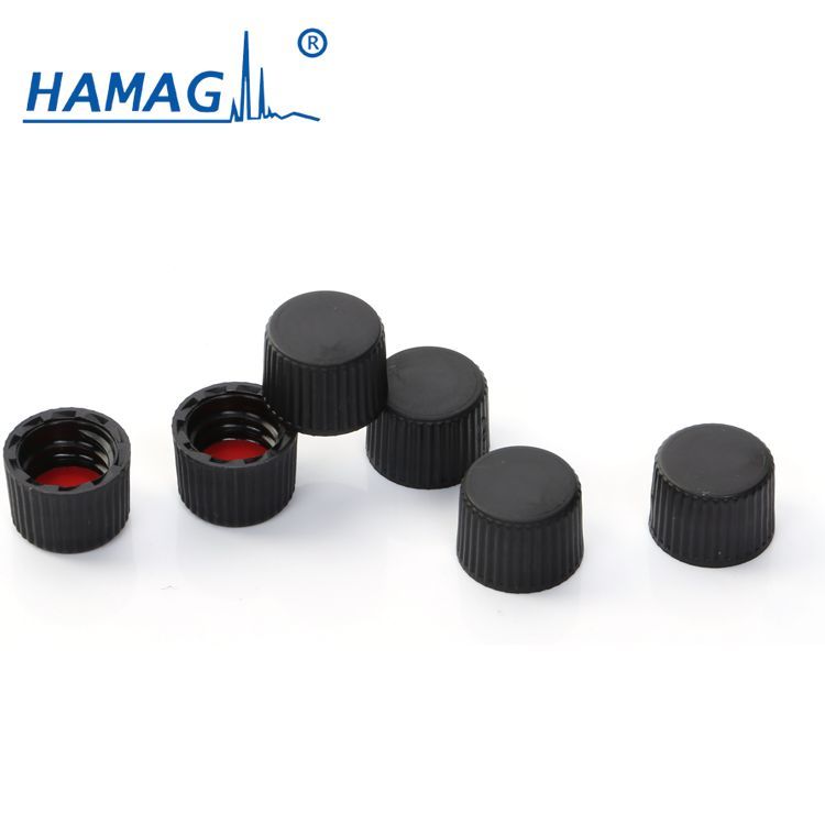 哈迈 8-425进样瓶附件预组装黑色实心盖；红色PTFE/白色硅胶垫 8MM