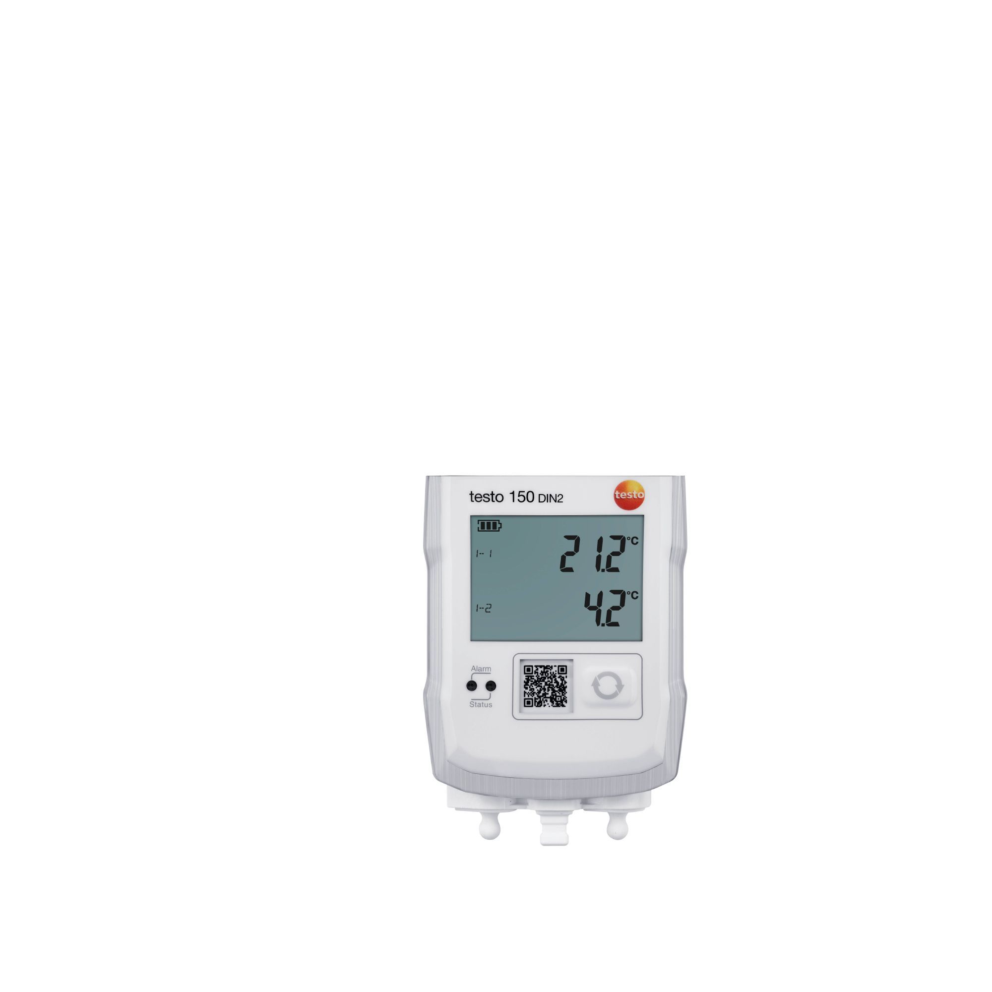 testo 150 DIN2 -模块，带2个 mini-DIN 温度探头