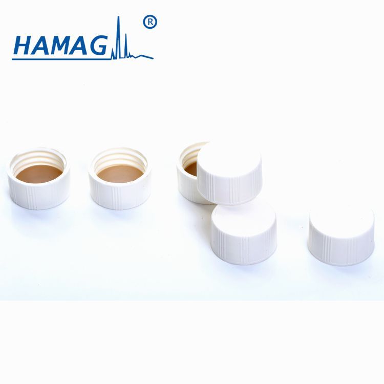 哈迈 24-400螺纹取样瓶样品瓶白色实心螺纹盖;本色PTFE/本色硅胶垫