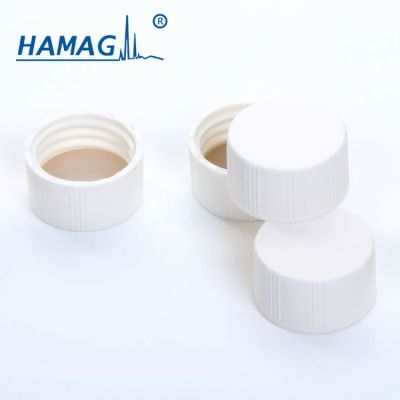 哈迈 24-400螺纹取样瓶样品瓶白色实心螺纹盖;本色PTFE/本色硅胶垫