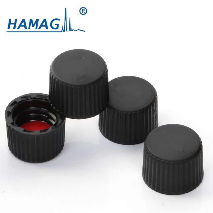 哈迈 8-425进样瓶附件预组装黑色实心盖；红色PTFE/白色硅胶垫 8MM