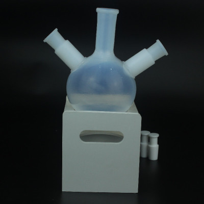 PFA 塑料烧瓶反应瓶3颈500ml定制耐酸碱