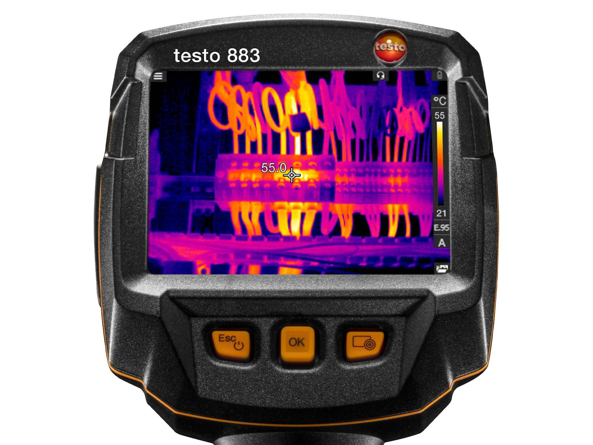 testo 883 - 红外热像仪（320x240像素，手动对焦，APP）