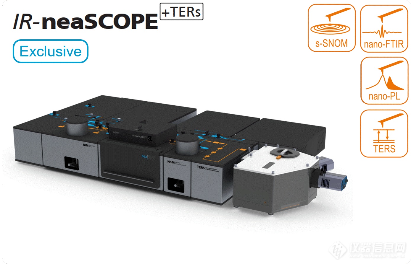 全新一代纳米光谱与成像系统-neaSCOPE，在可见、红外和太赫兹光谱范围实现10 nm高分辨光谱和成像！