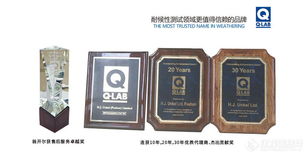 Q-lab中国指定代理-翁开尔，连续30年荣获杰出贡献奖